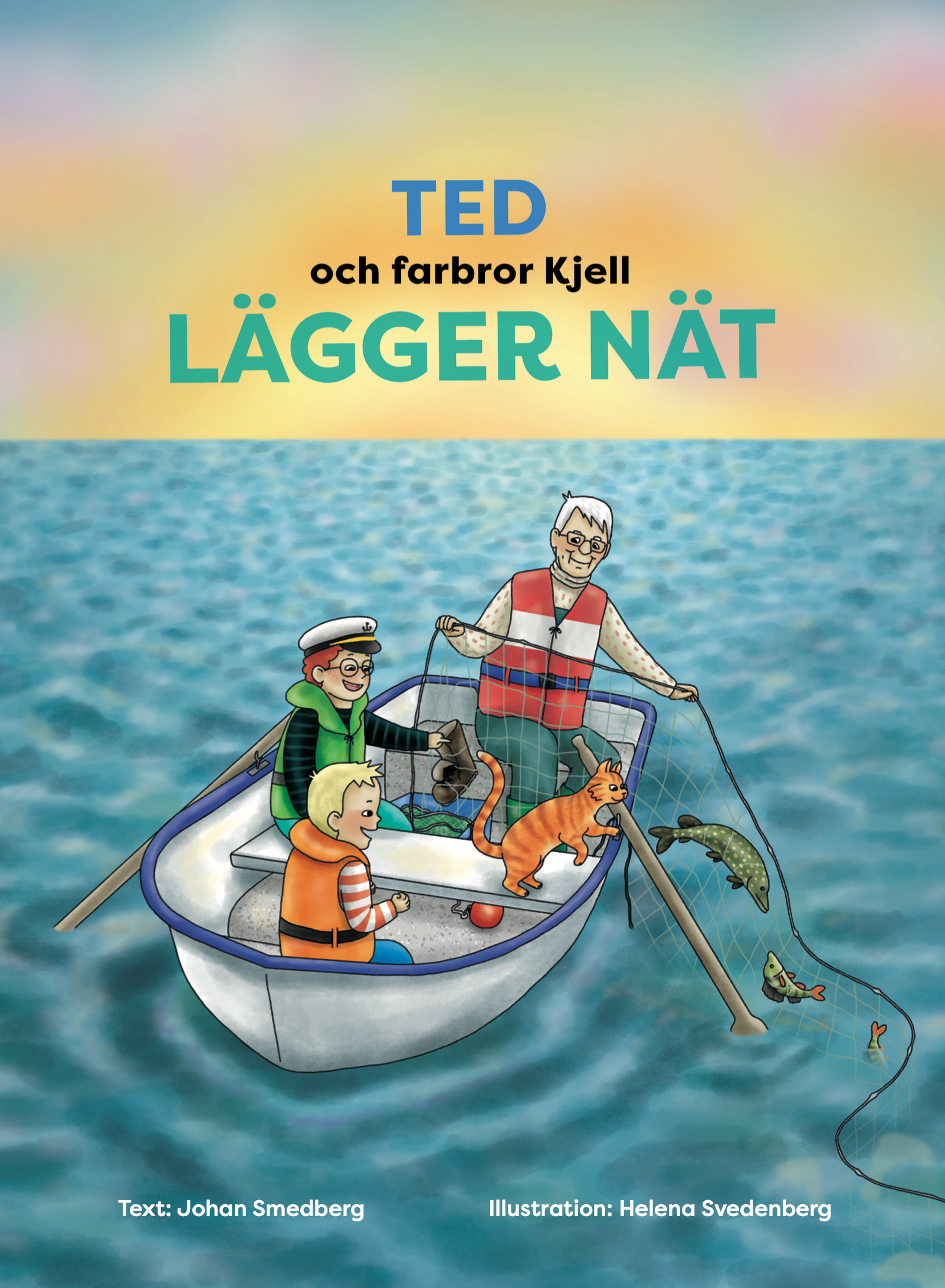 Ted och farbror Kjell lägger nät